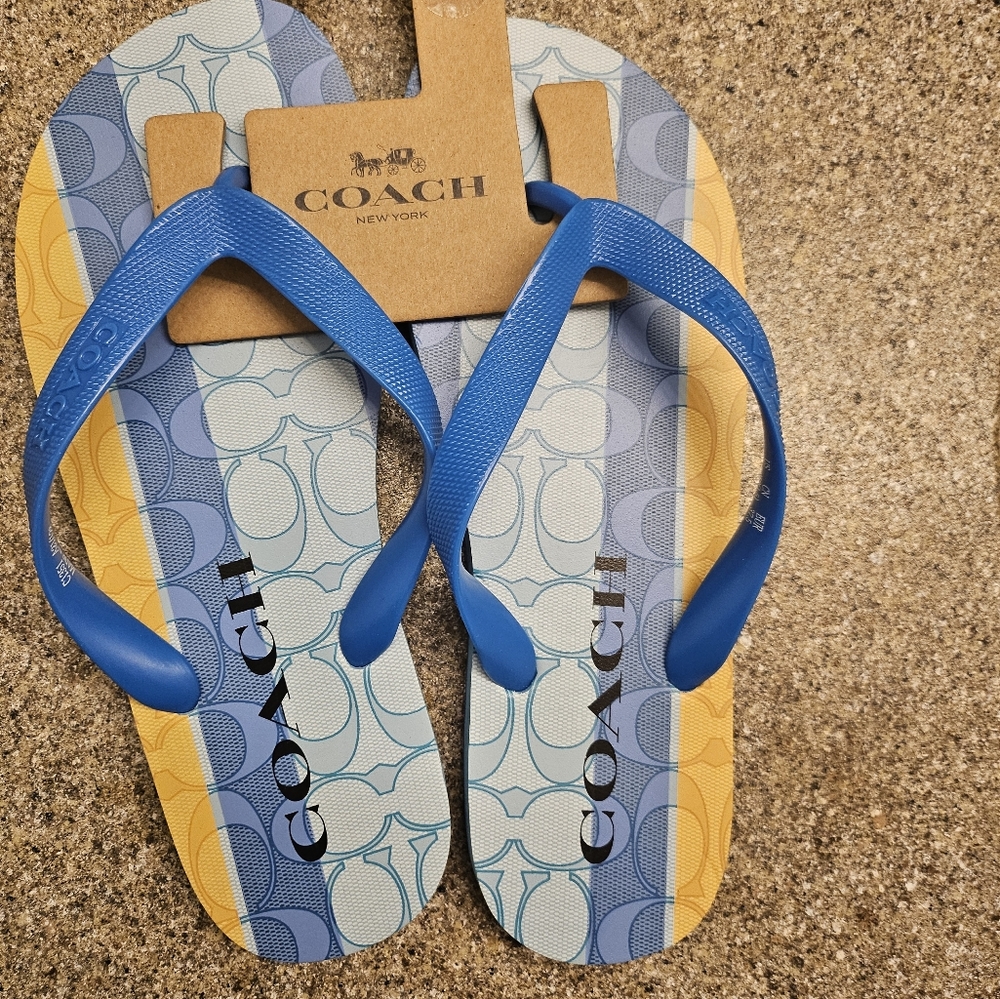 New coach flip-flops